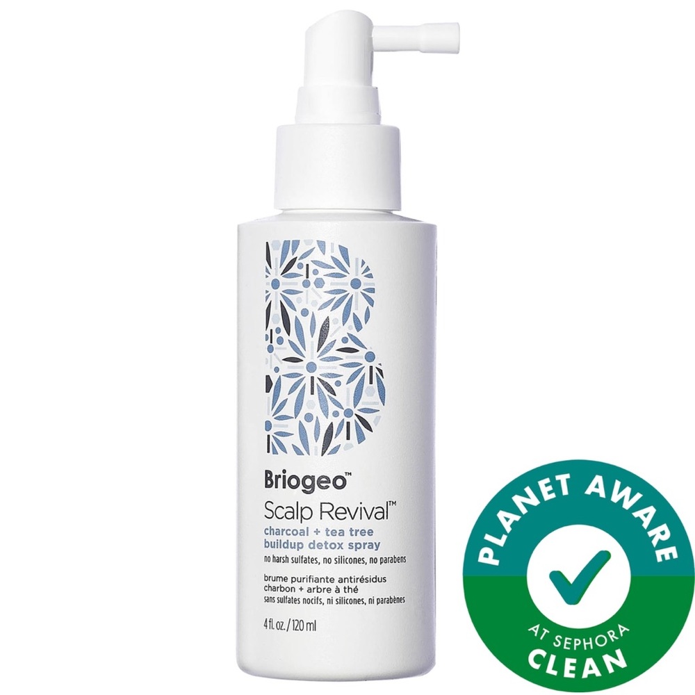 BRIOGEO Scalp Revival™ Charcoal + Tea Tree Buildup Detox Spray NWT